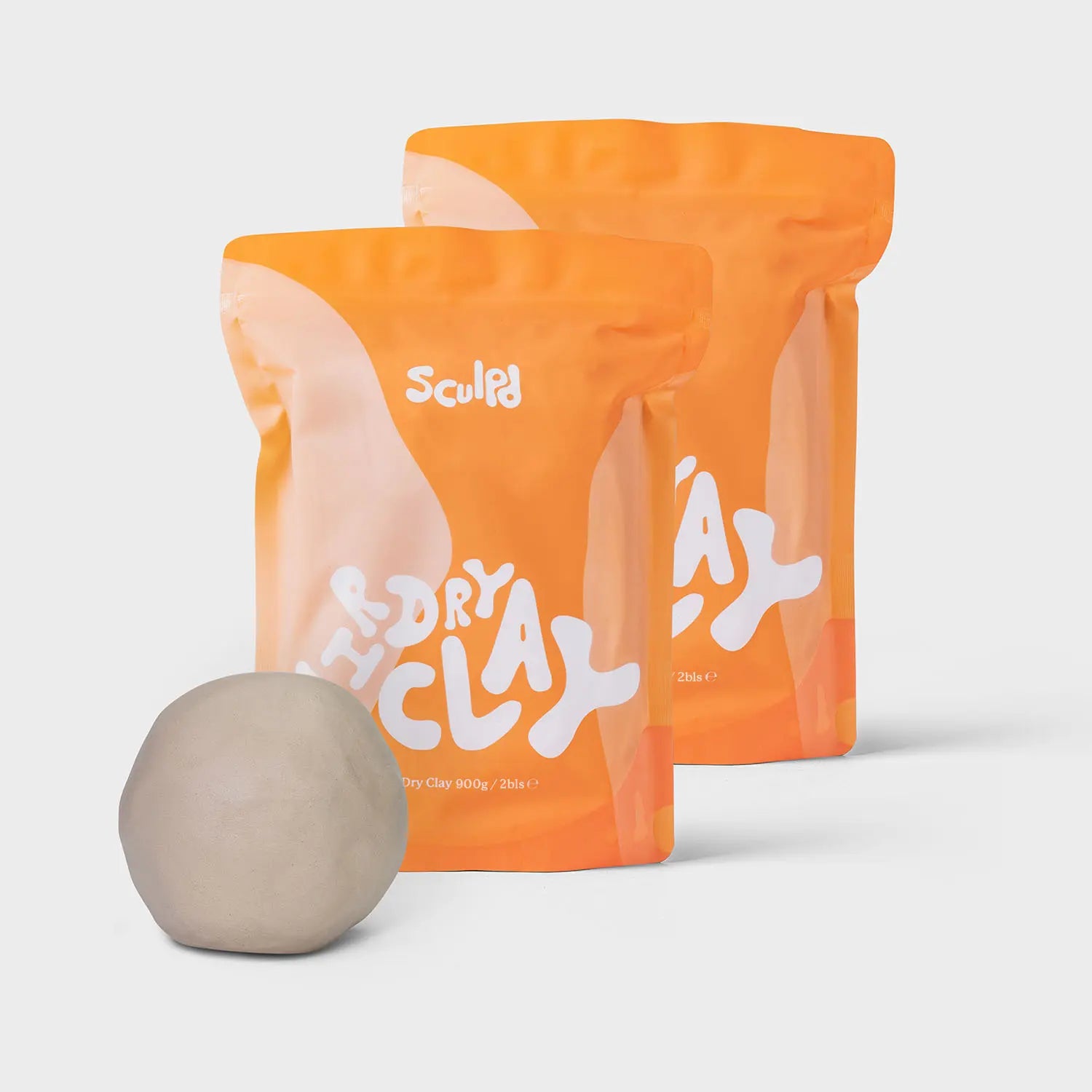 2 bags of 900g Sculpd Clay Bag
