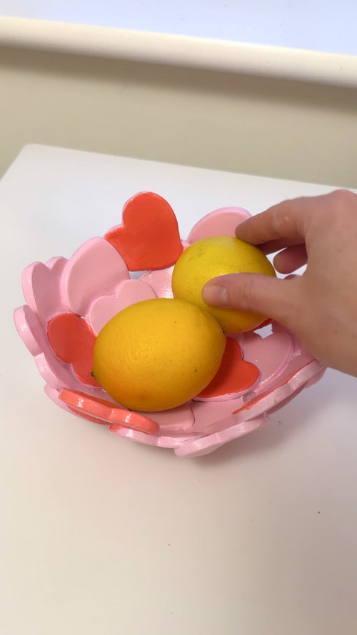 Valentines Fruit basket with Sculpd pottery kit