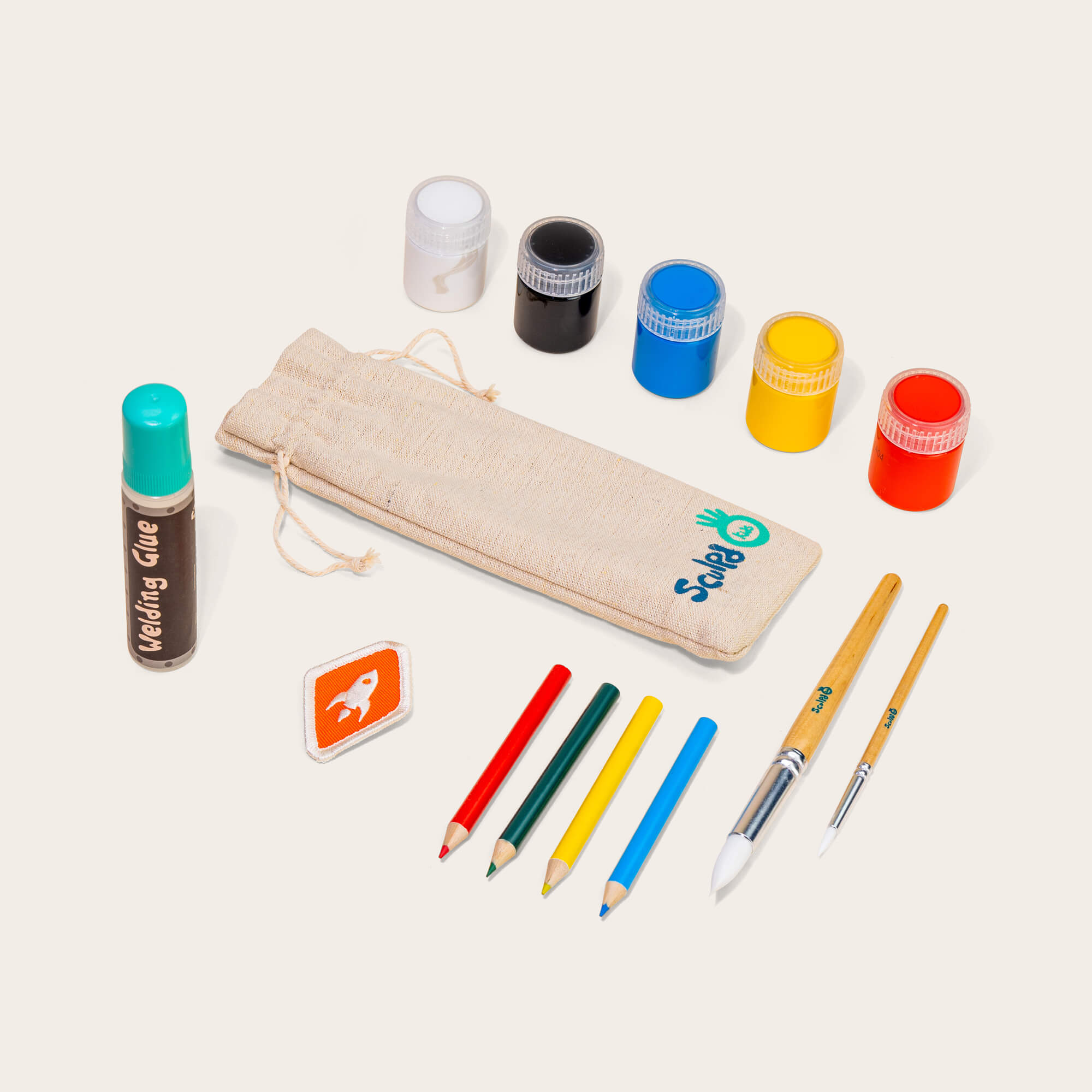 Paint sets with Sculpd kids blast off kit