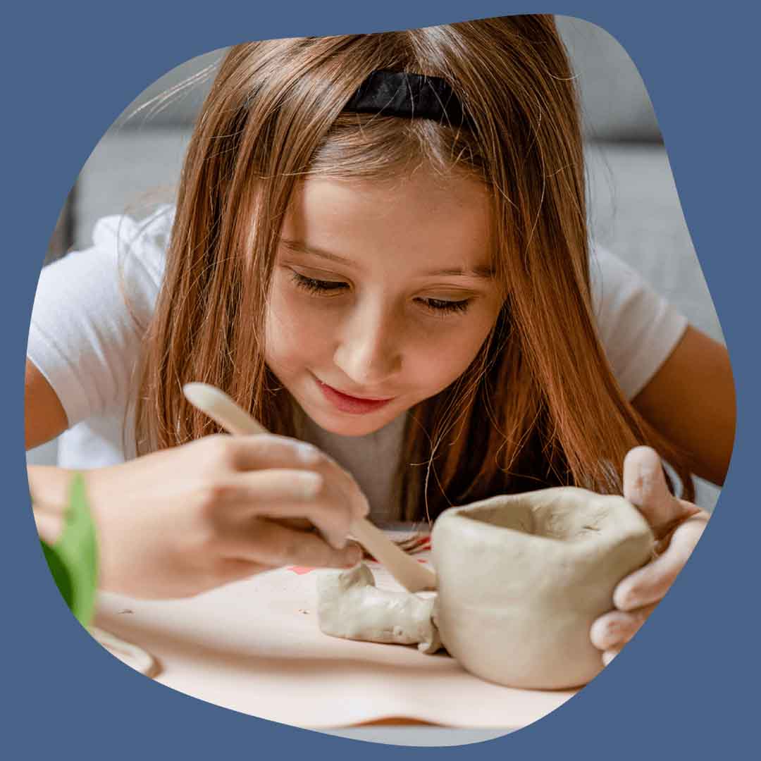 Fun activity for kids with Sculpd pottery kit