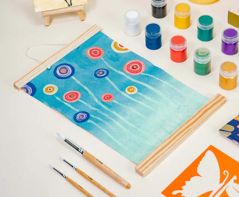 Kids painting with Sculpd canvas kit