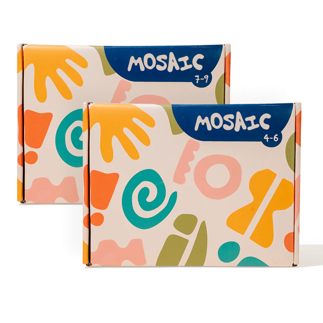 Sculpd kids mosaic kit packaging