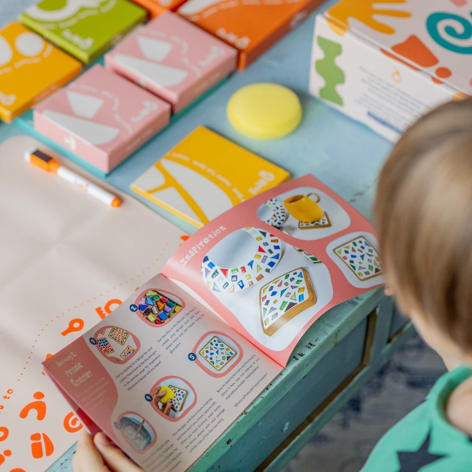 Sculpd kids mosaic kit inspo guidebook