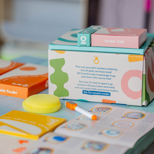 Sculpd kids mosaic kit with tiles and other kits