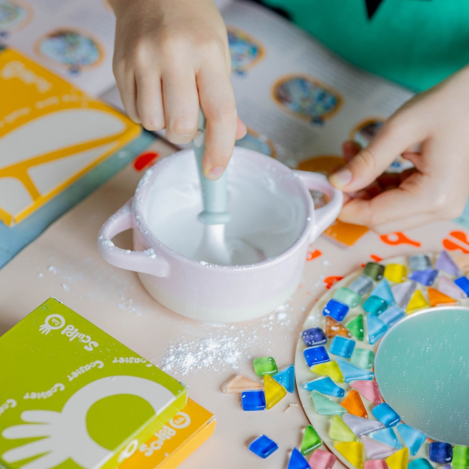 Sculpd kids mosaic with Coaster kit