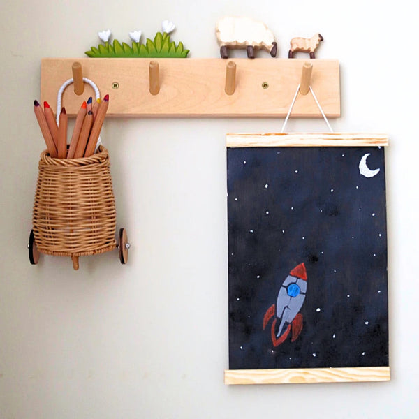Rocket wall art with Sculpd canvas painting kit