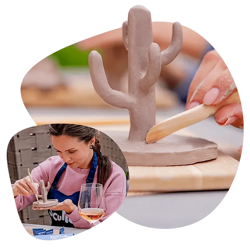 Creative clay making at home project