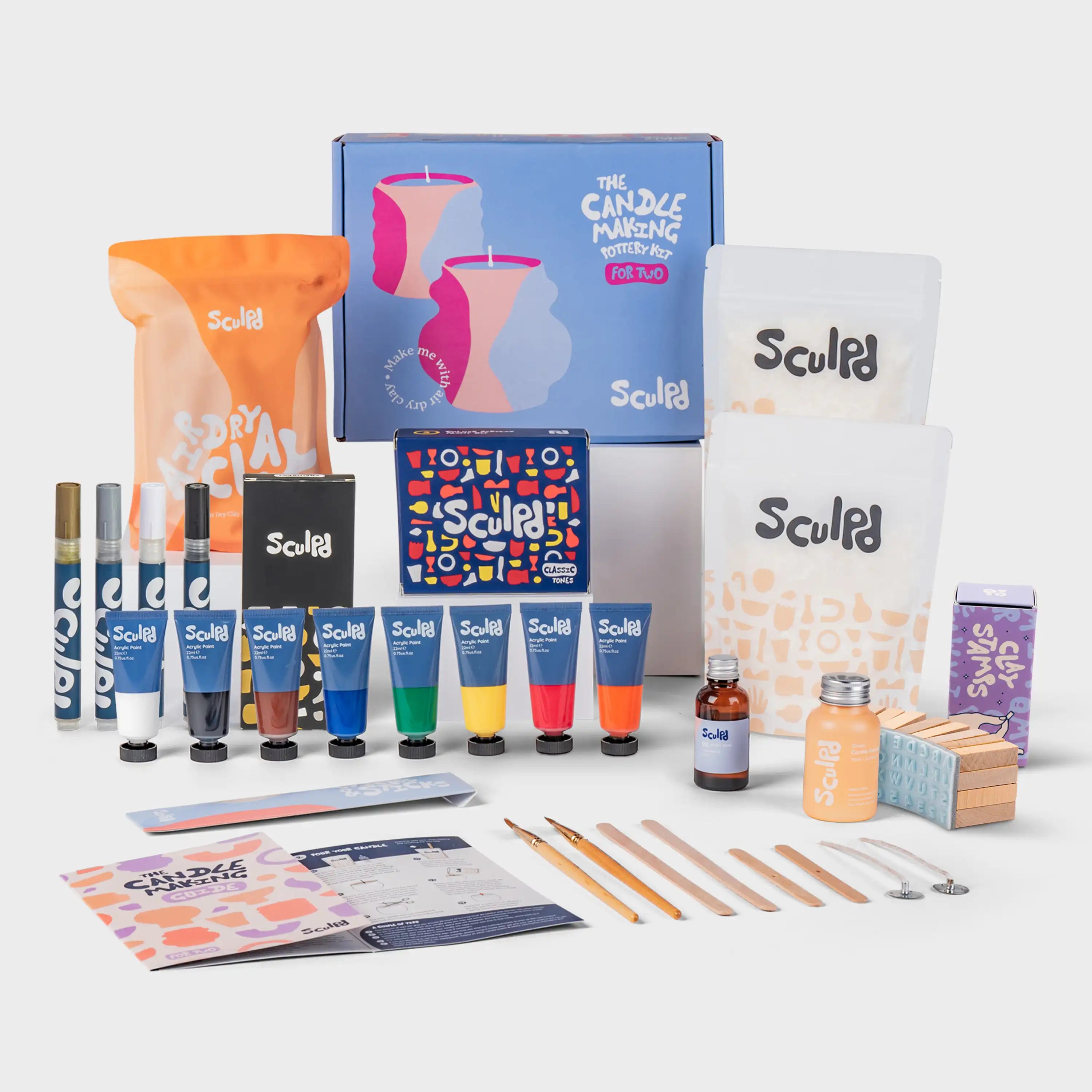 Ultimate Candle and Classic Tones with Monotones Pens and Clay Letter Stamps