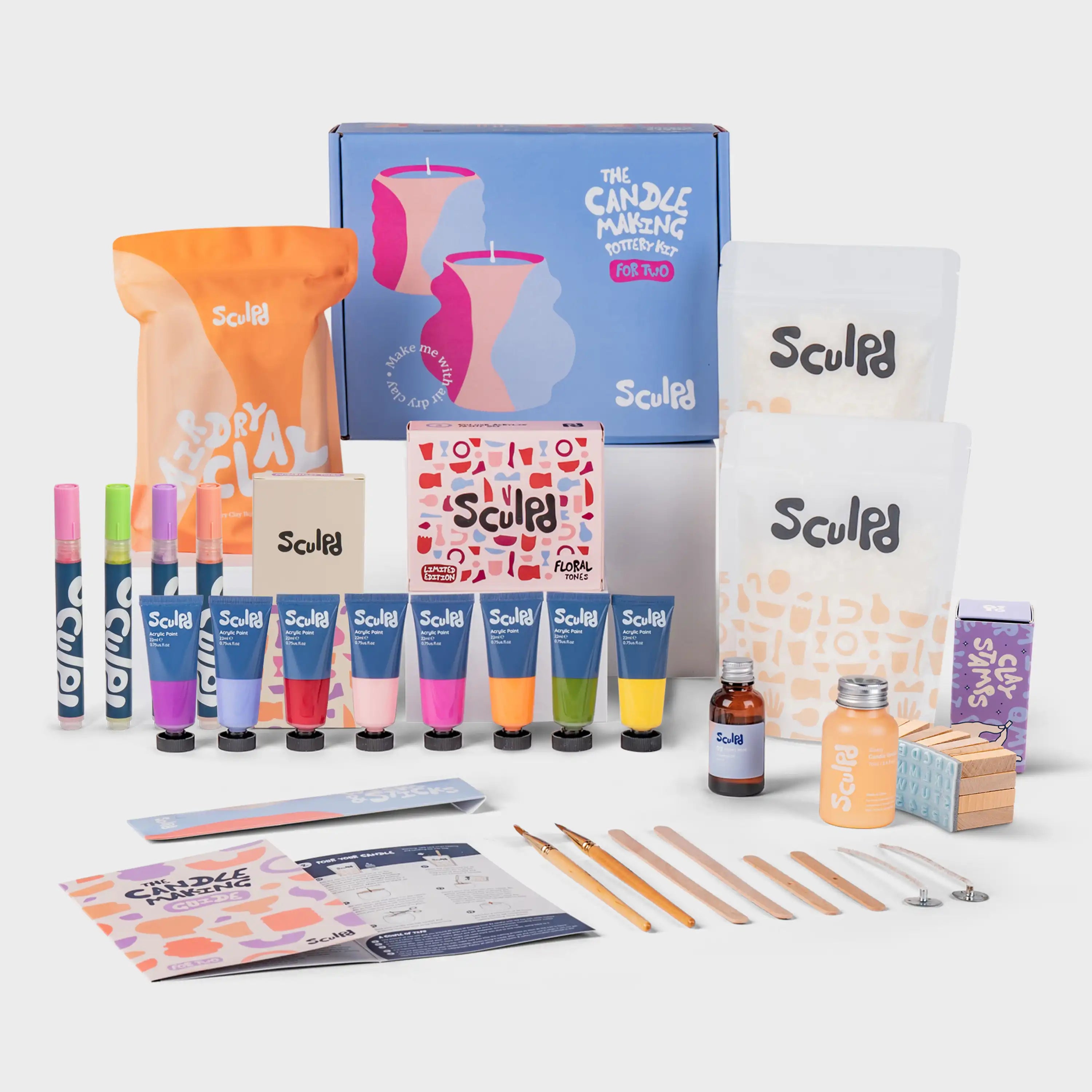 Ultimate Candle and Floral Tones with Modernist Pens and Clay Letter Stamps