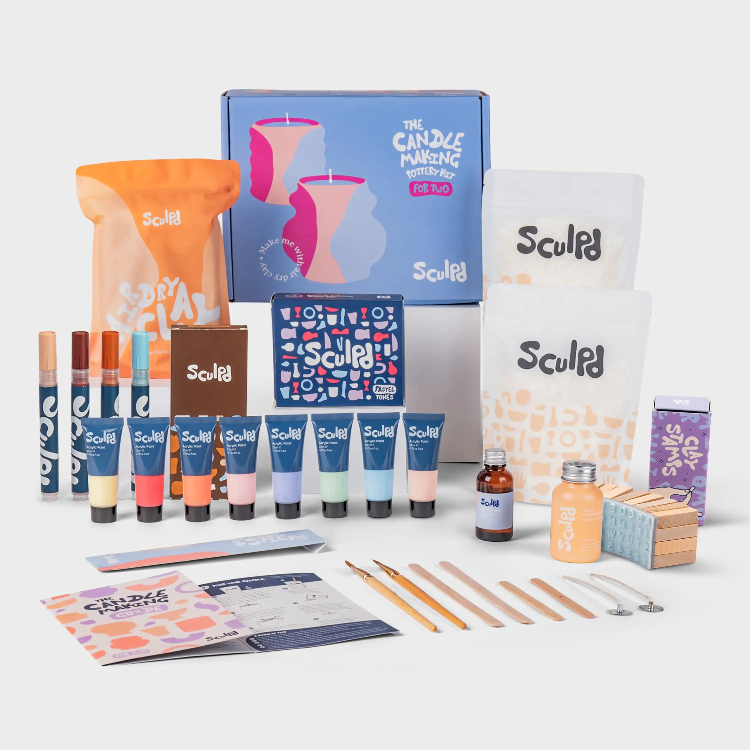 Ultimate Candle and Pastel Tones with Terracotta Pens and Clay Letter Stamps