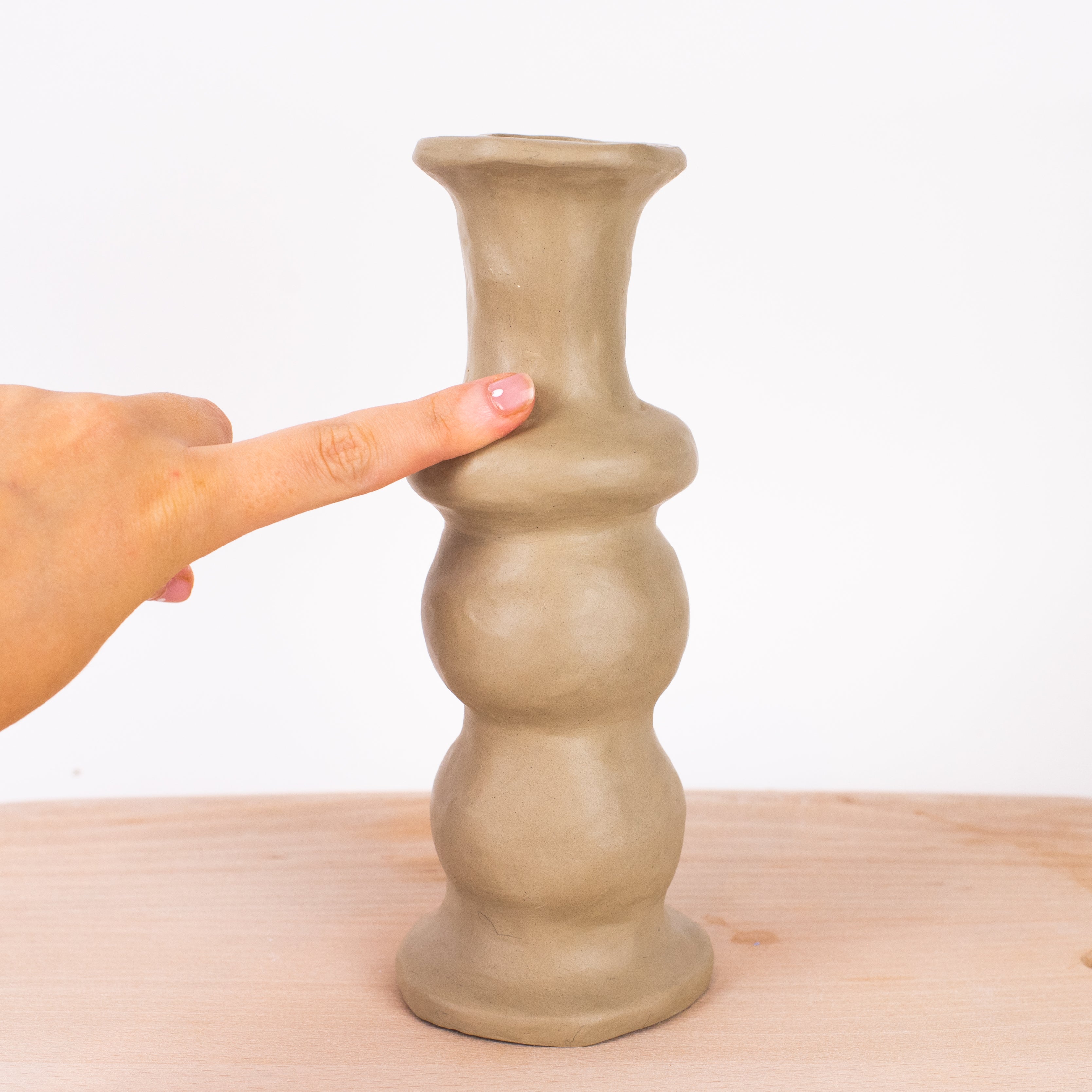 Sculpd Home Pottery Kit: Candlestick Holders