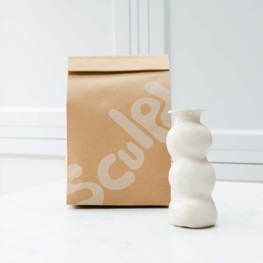 Kit di Ceramica Sculpd Home: Vaso Alto e Curvo