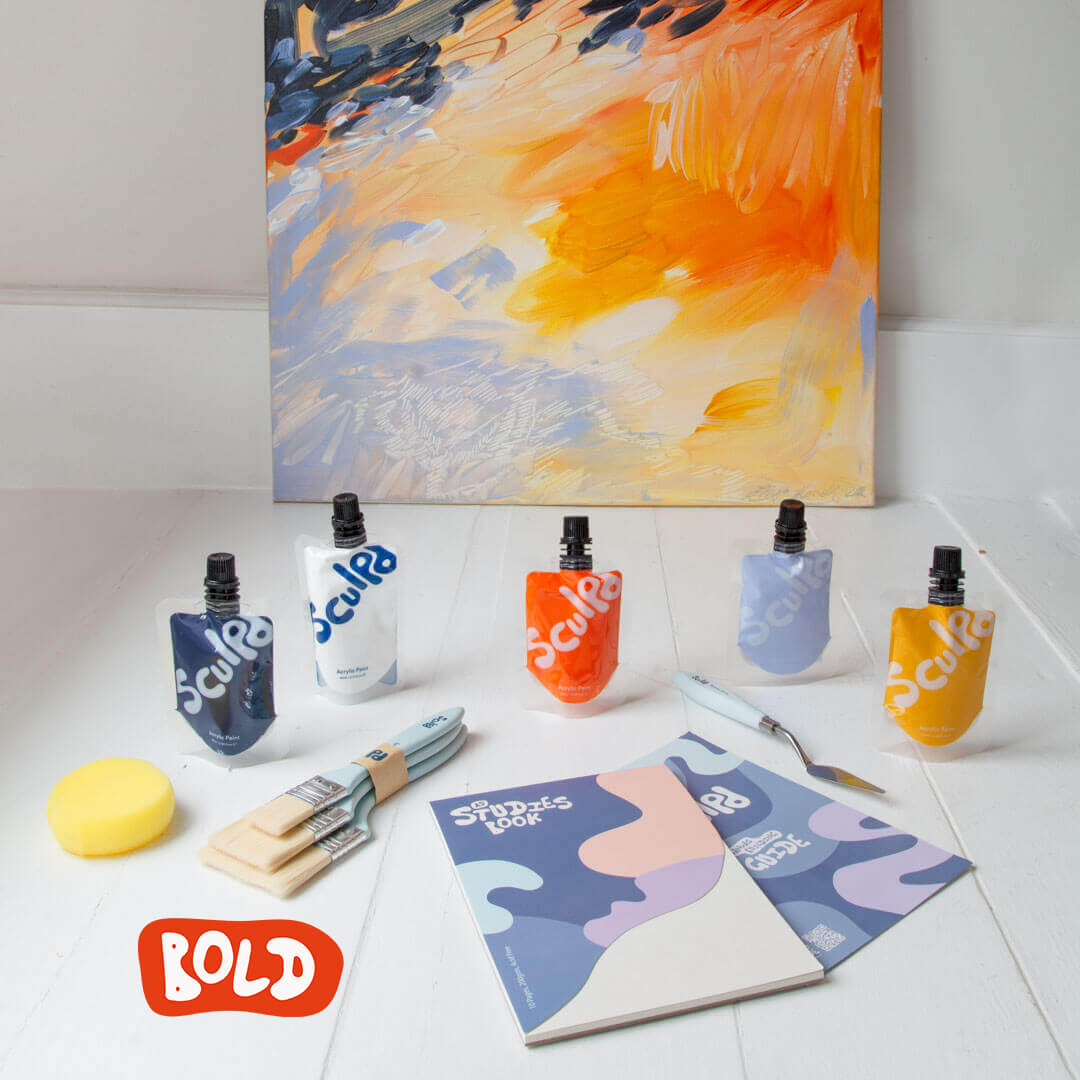 Kit de peinture sur toile abstraite