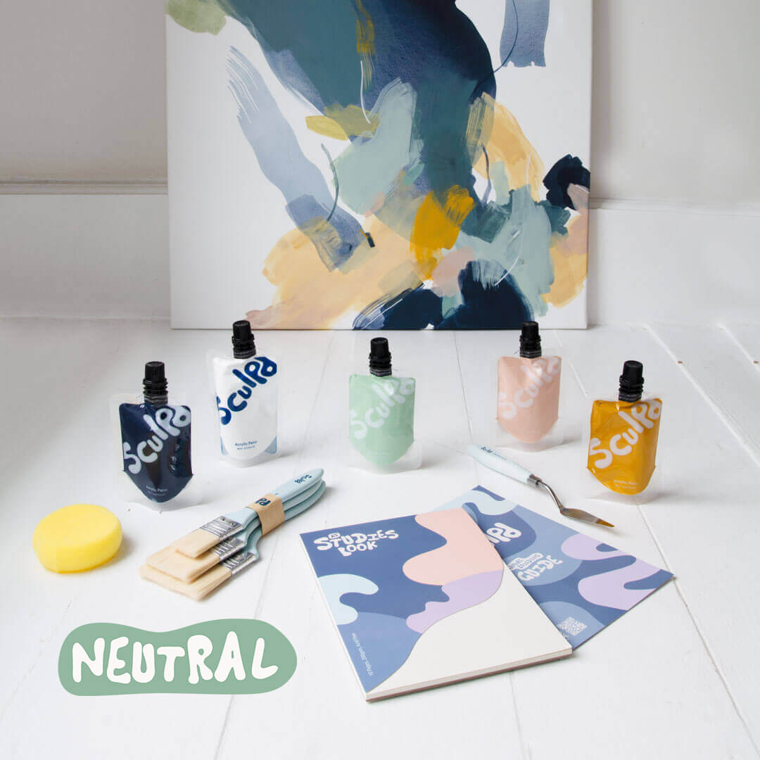 Kit de peinture sur toile abstraite