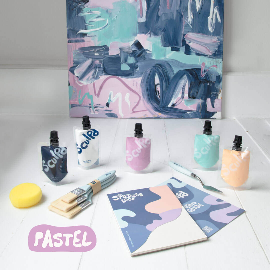 Kit de peinture sur toile abstraite